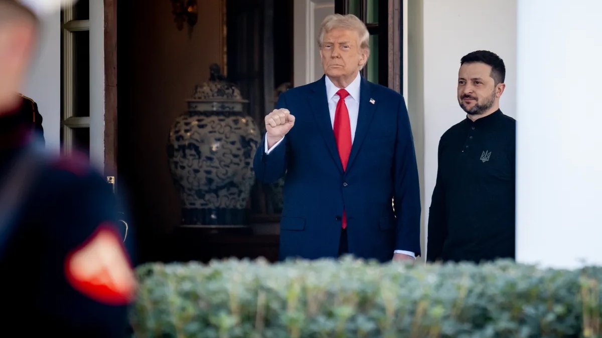 Donald Trump a Volodymyr Zelenskyj