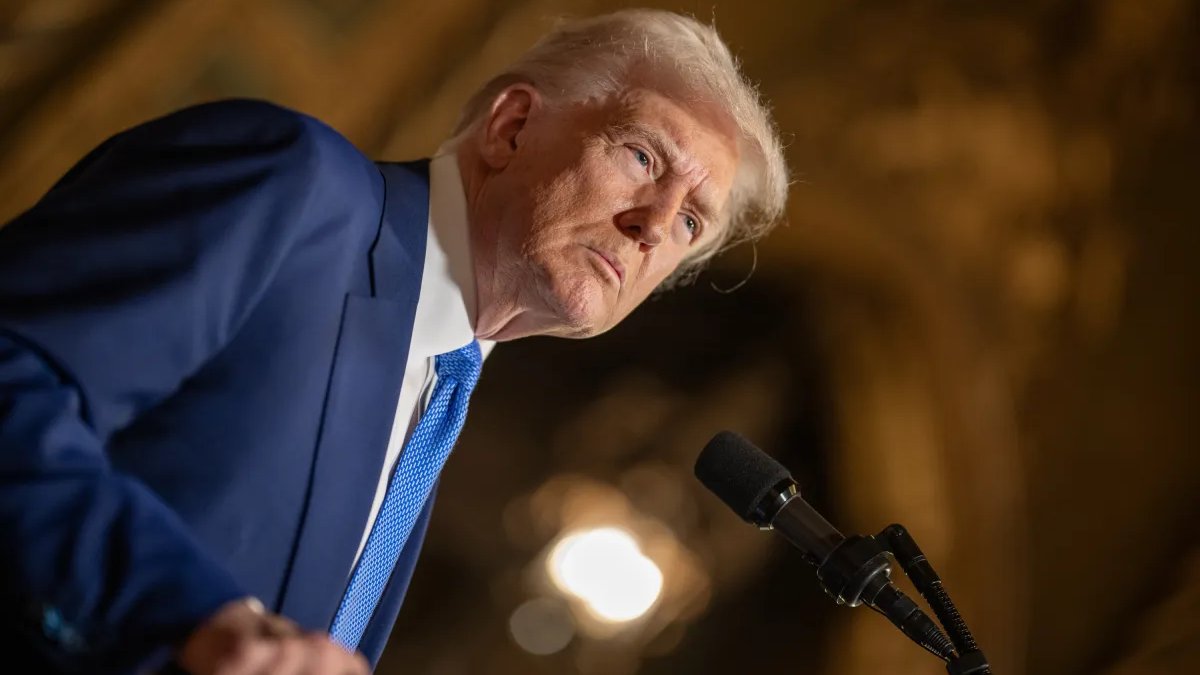 Prezident Trump v Mar-a-Lago.