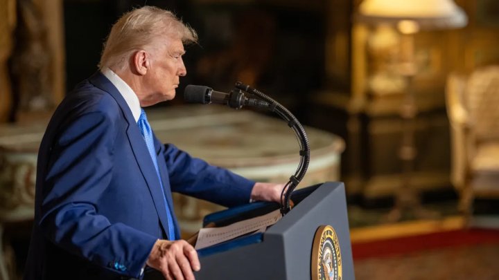 Prezident Trump v Mar-a-Lago.