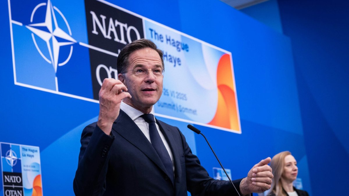 Mark Rutte na summitu NATO 2025