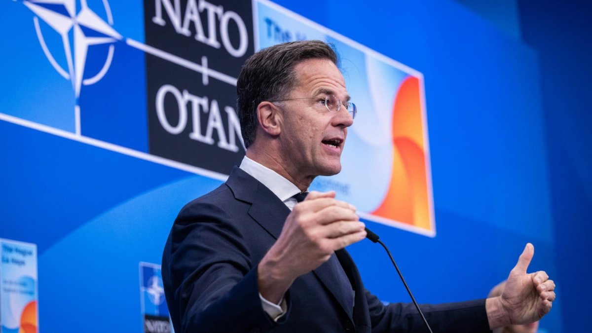 Mark Rutte na summitu NATO 2025