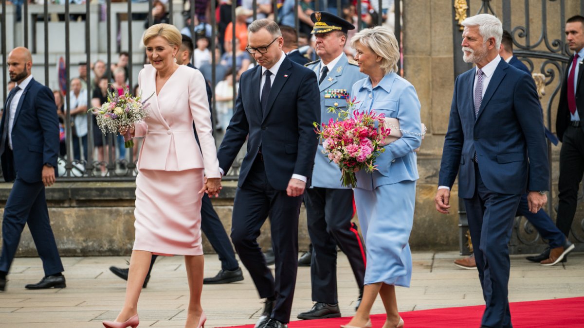 Do Prahy přijel končící polský prezident Andrzej Duda. (7.7.2025)
