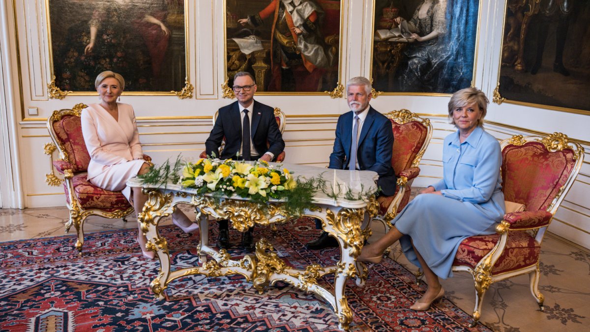 Do Prahy přijel končící polský prezident Andrzej Duda. (7.7.2025)