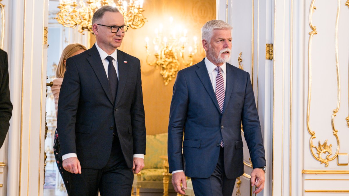 Do Prahy přijel končící polský prezident Andrzej Duda. (7.7.2025)