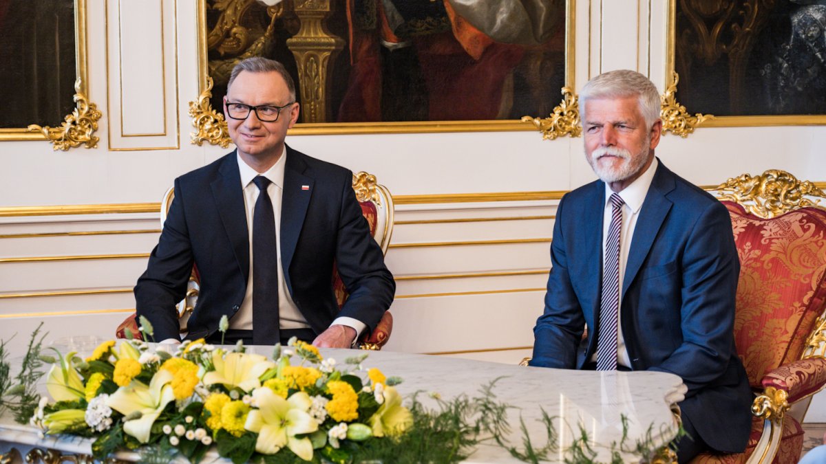 Do Prahy přijel končící polský prezident Andrzej Duda. (7.7.2025)