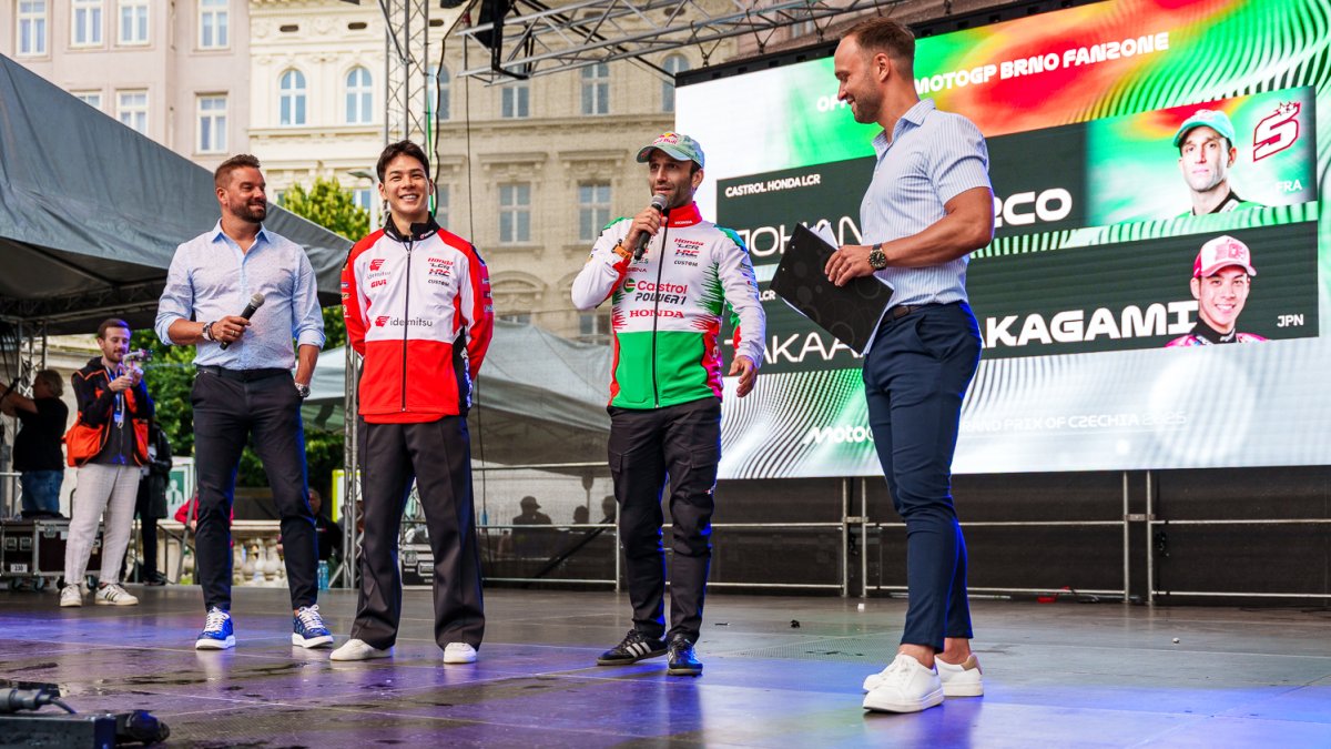 Oficiální autogramiáda jezdců MotoGP v centru Brna (17.7.2025)