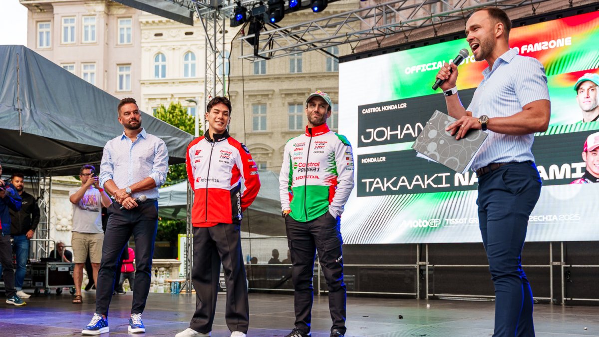 Oficiální autogramiáda jezdců MotoGP v centru Brna (17.7.2025)