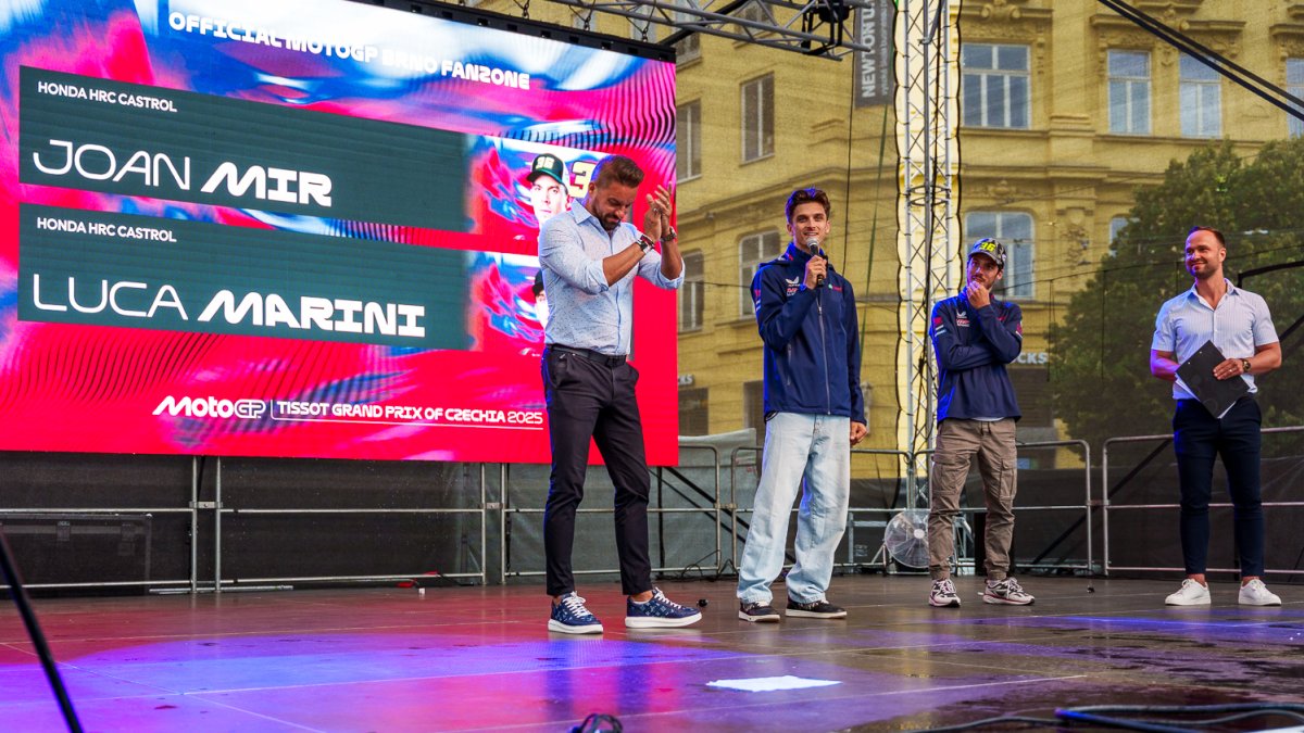 Oficiální autogramiáda jezdců MotoGP v centru Brna (17.7.2025)