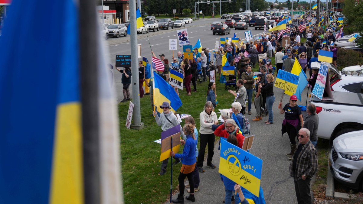 Demonstranti v Anchorage