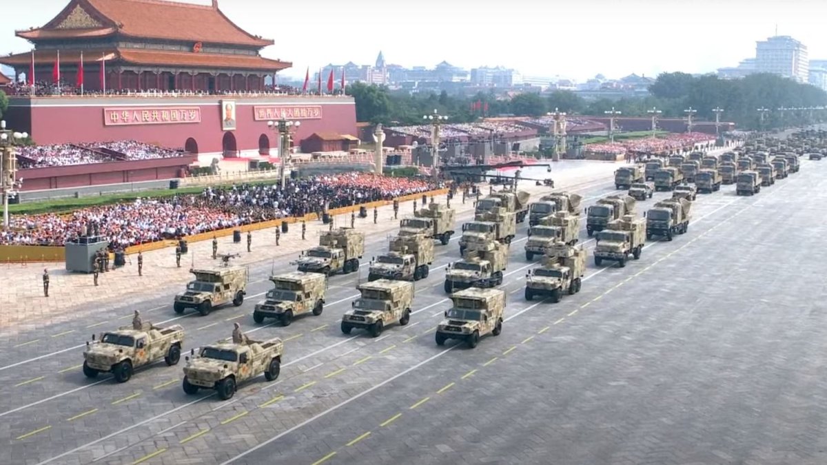 Vojenská přehlídka čínské armády