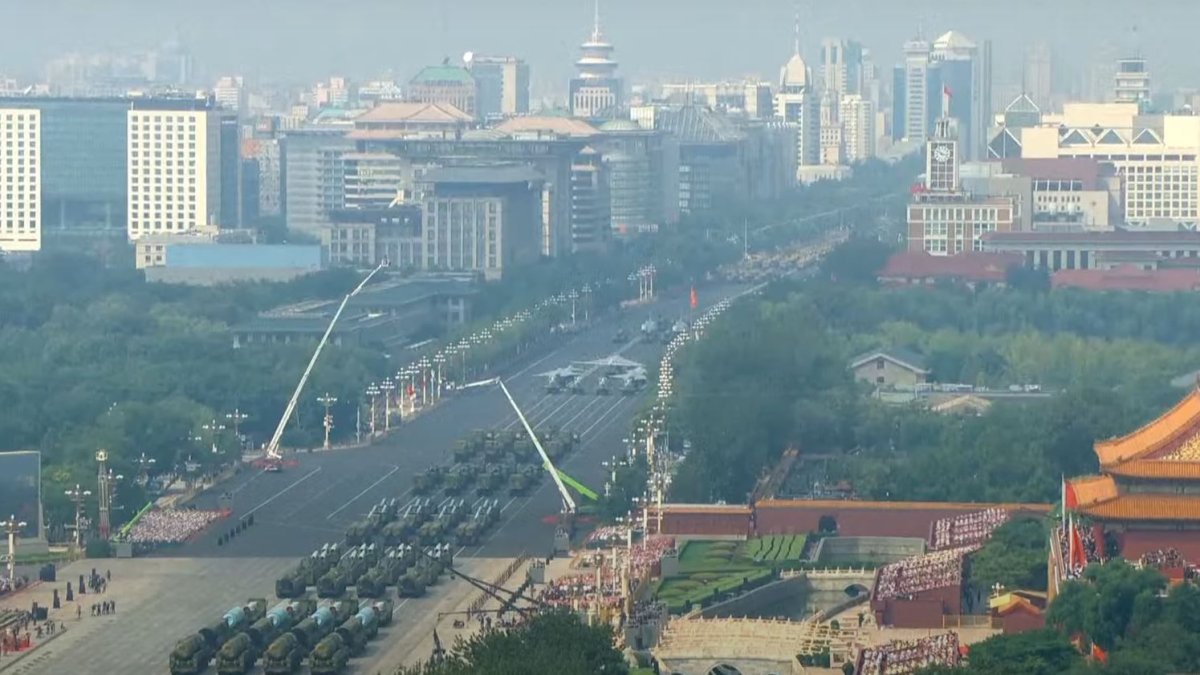 Vojenská přehlídka čínské armády