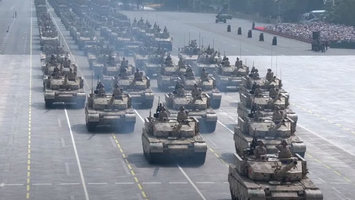 Vojenská přehlídka čínské armády