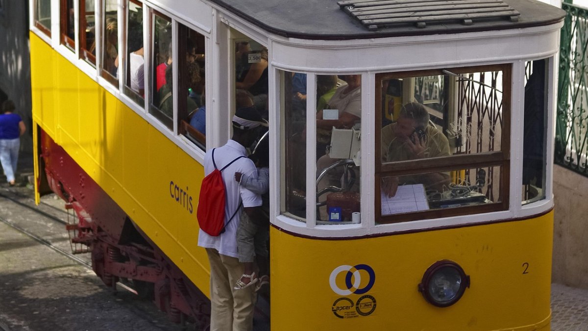 Lanovka v Lisabonu, ilustrační fotografie. 