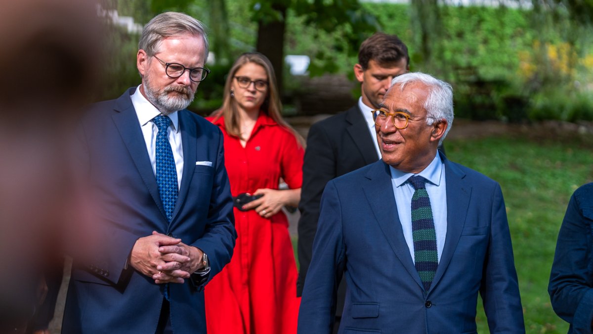 Petr Fiala se v Brně setkal s předsedou Evropské rady Antóniem Costou (5.9.2025)