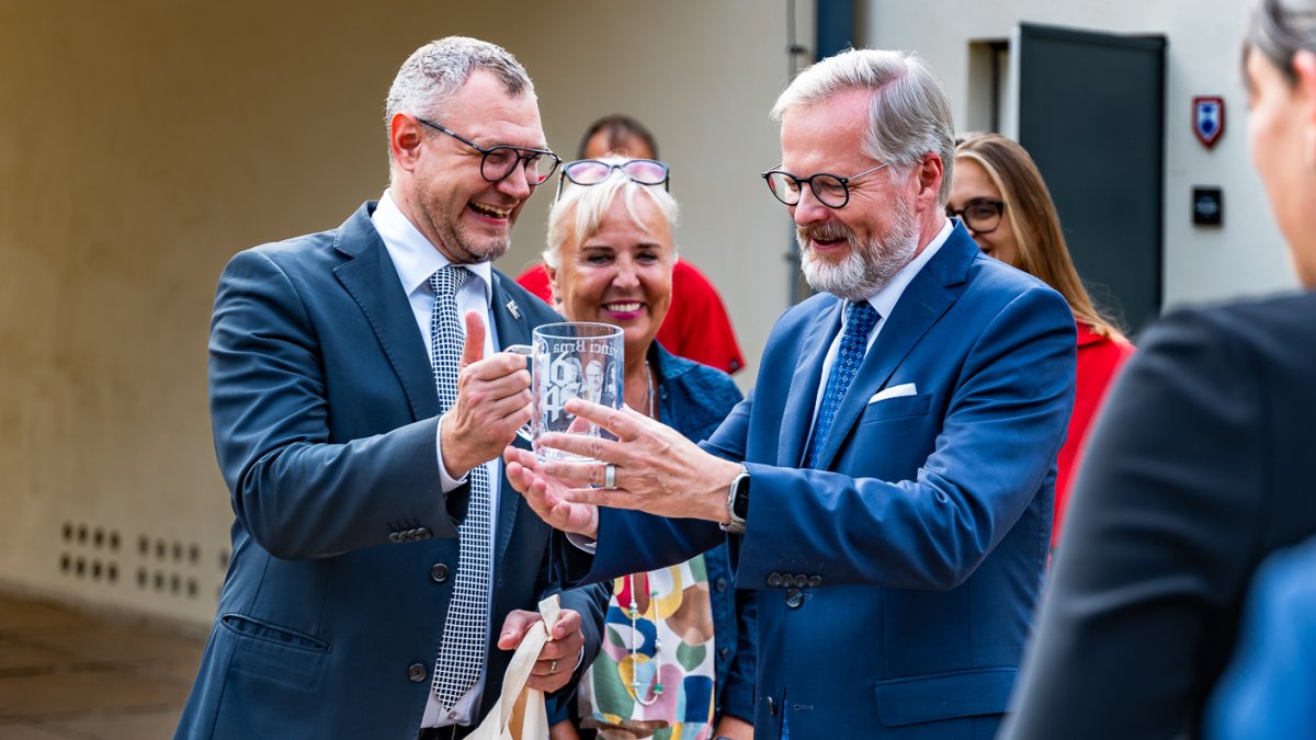 Petr Fiala se v Brně setkal s předsedou Evropské rady Antóniem Costou (5.9.2025)