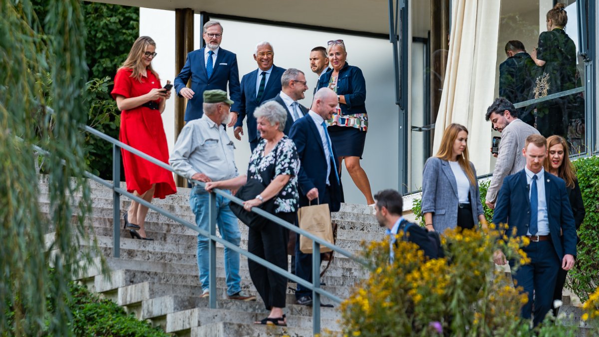 Petr Fiala se v Brně setkal s předsedou Evropské rady Antóniem Costou (5.9.2025)