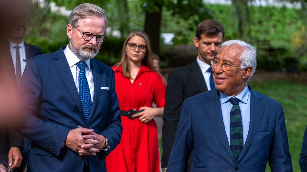 Petr Fiala se v Brně setkal s předsedou Evropské rady Antóniem Costou (5.9.2025)