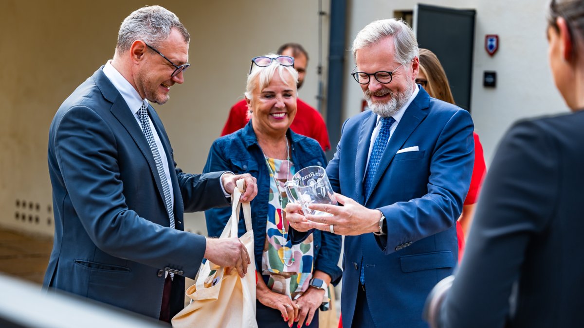 Petr Fiala se v Brně setkal s předsedou Evropské rady Antóniem Costou (5.9.2025)