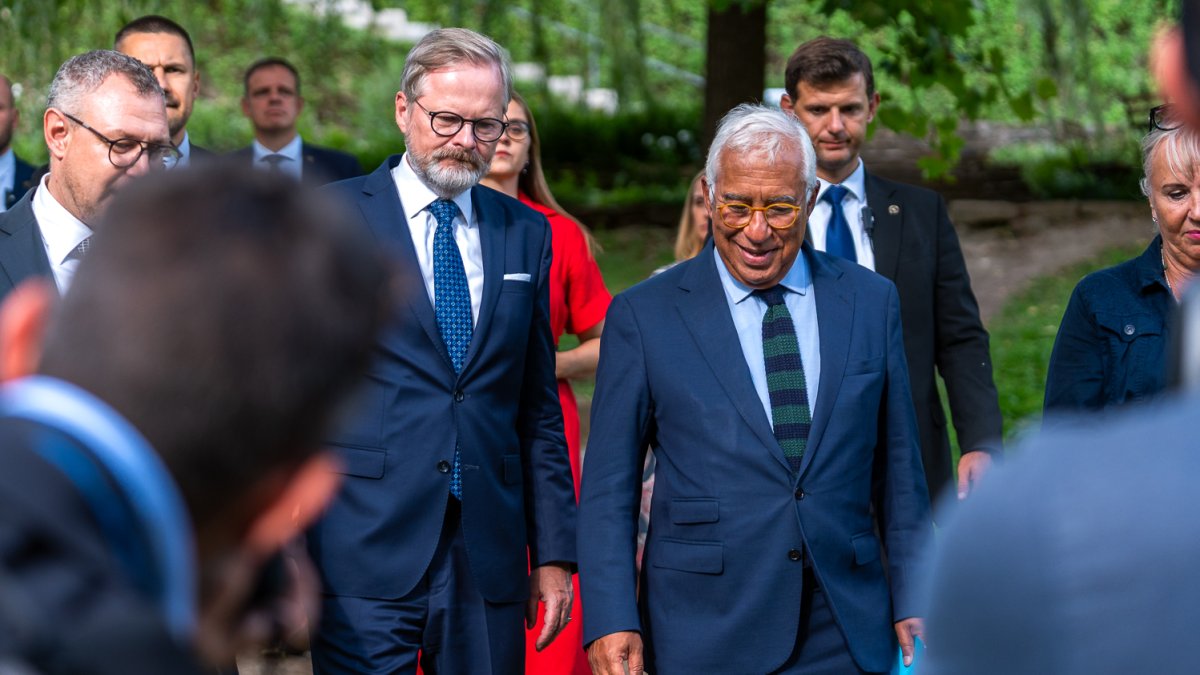 Petr Fiala se v Brně setkal s předsedou Evropské rady Antóniem Costou (5.9.2025)