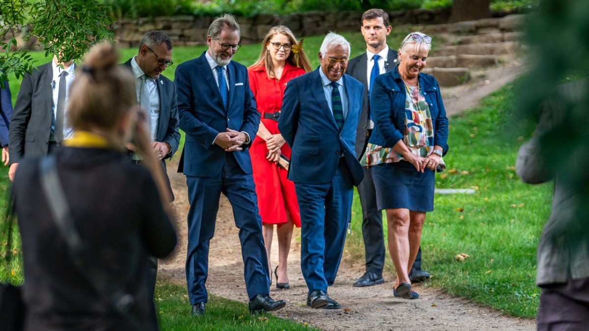 Petr Fiala se v Brně setkal s předsedou Evropské rady Antóniem Costou (5.9.2025)