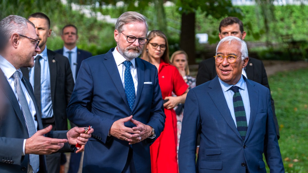 Petr Fiala se v Brně setkal s předsedou Evropské rady Antóniem Costou (5.9.2025)