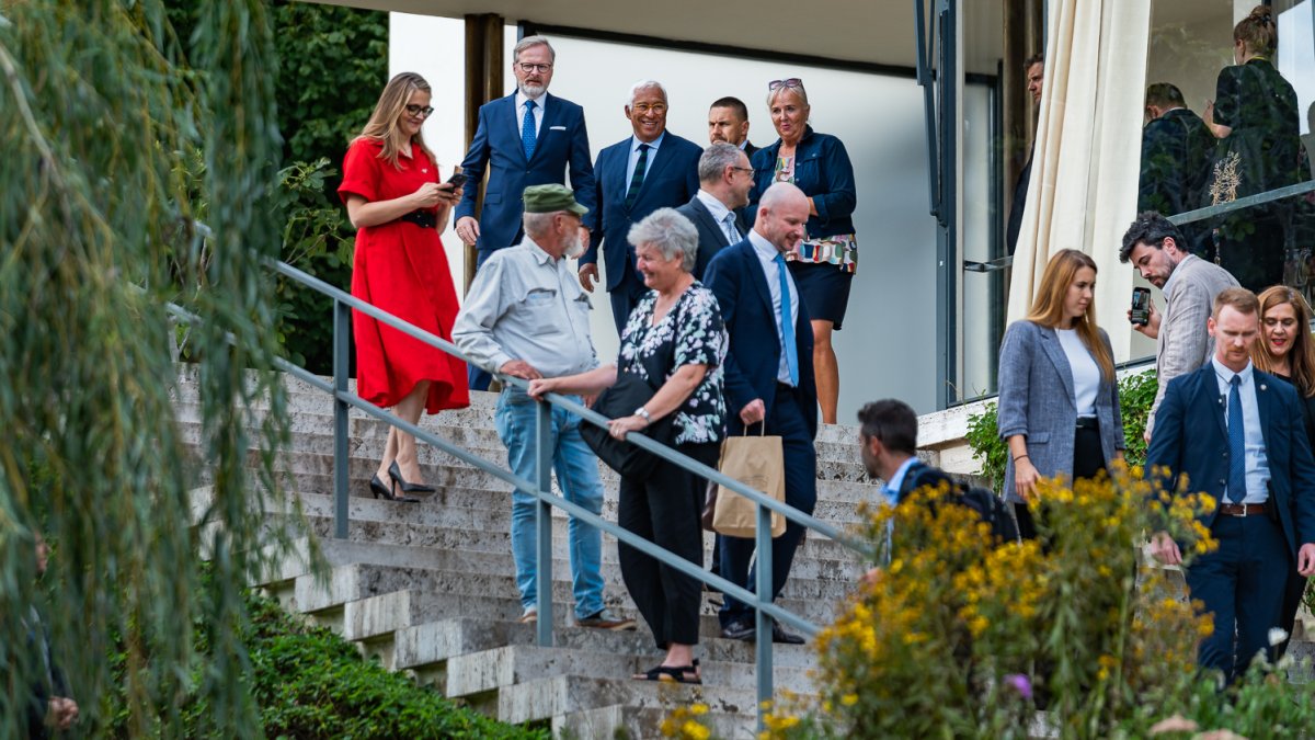 Petr Fiala se v Brně setkal s předsedou Evropské rady Antóniem Costou (5.9.2025)