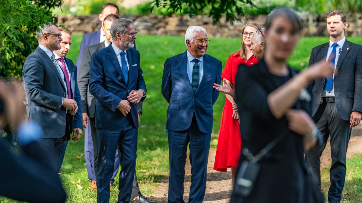 Petr Fiala se v Brně setkal s předsedou Evropské rady Antóniem Costou (5.9.2025)