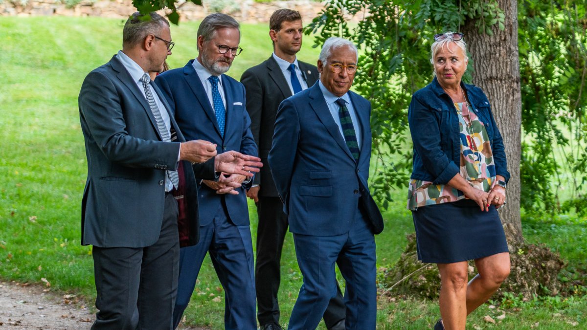 Petr Fiala se v Brně setkal s předsedou Evropské rady Antóniem Costou (5.9.2025)