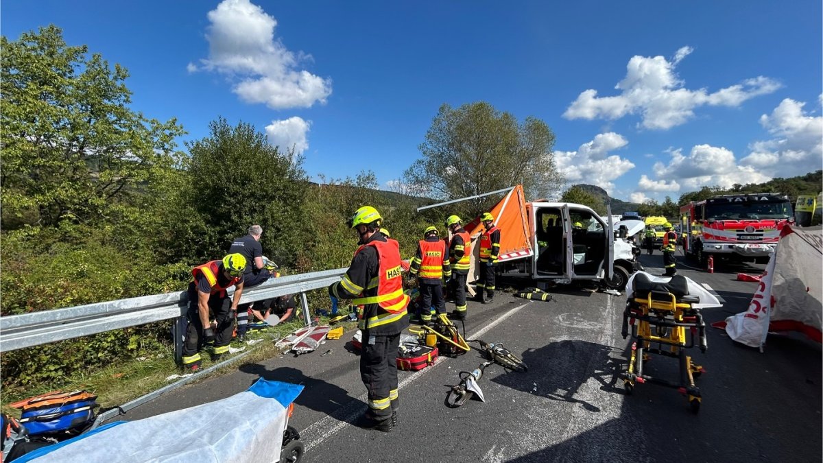 Na Mostecku se stala tragická nehoda. (8.9.2025)