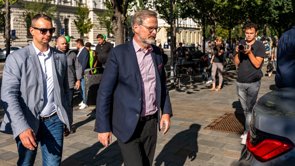 Předvolební meeting koalice SPOLU v čele s Petrem Fialou v Brně (11.09.2025)