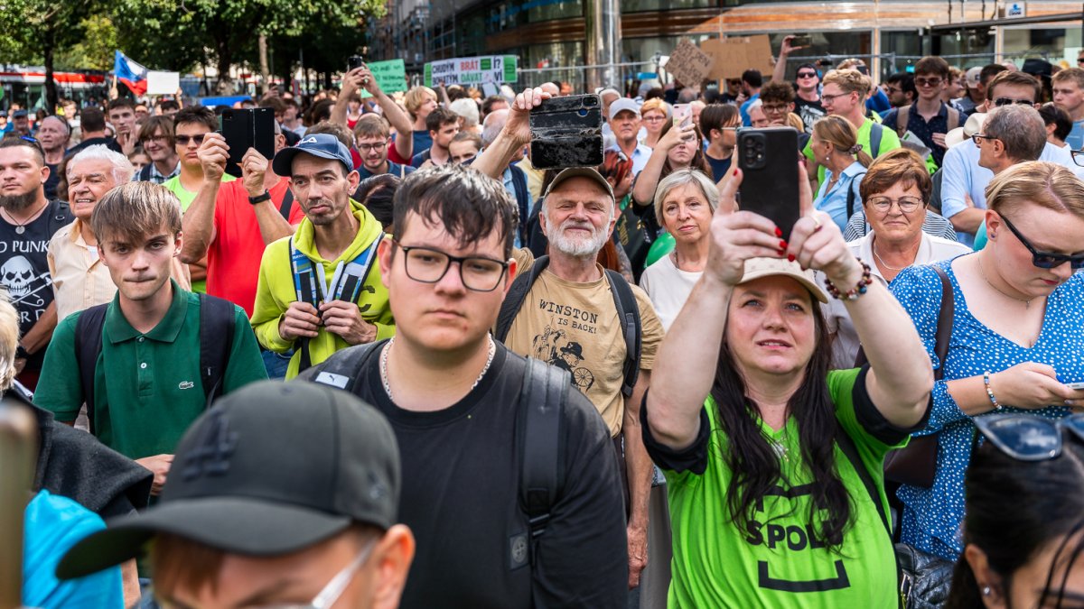Předvolební meeting koalice SPOLU v čele s Petrem Fialou v Brně (11.09.2025)