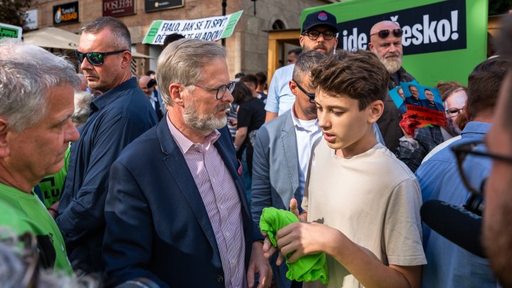 Předvolební meeting koalice SPOLU v čele s Petrem Fialou v Brně (11.09.2025)