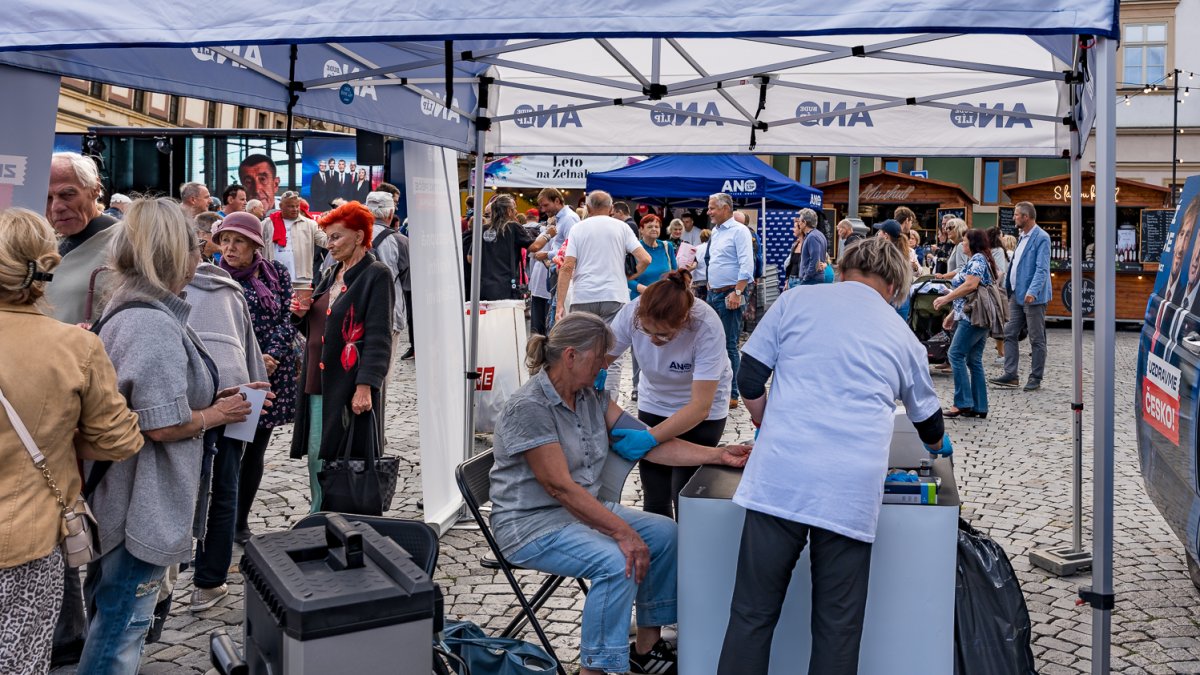 ANO pokračovalo v kampani v Brně. (16.9.2025)