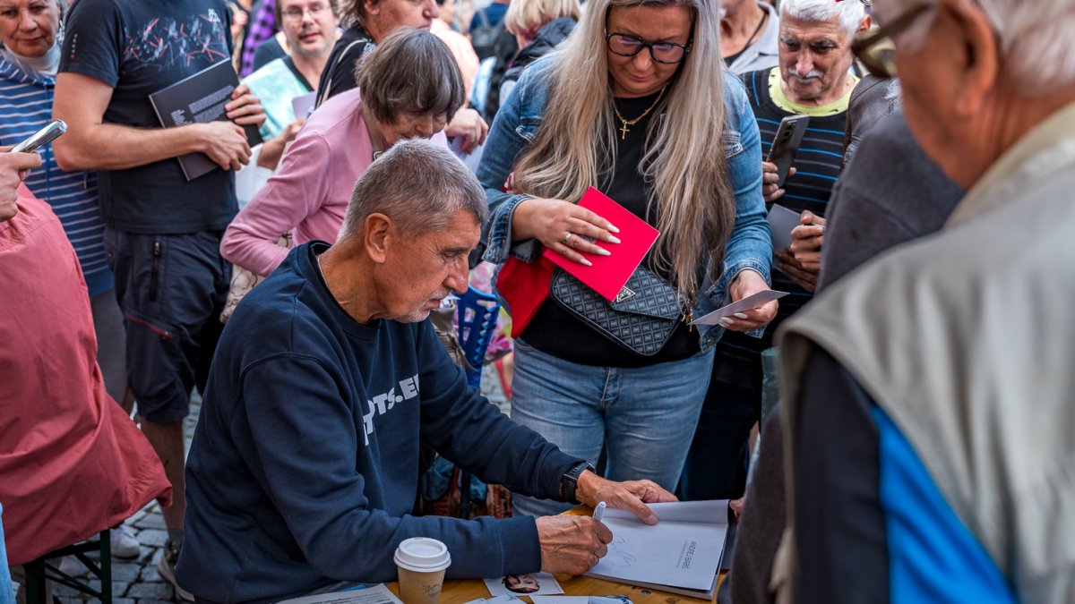 ANO pokračovalo v kampani v Brně. (16.9.2025)