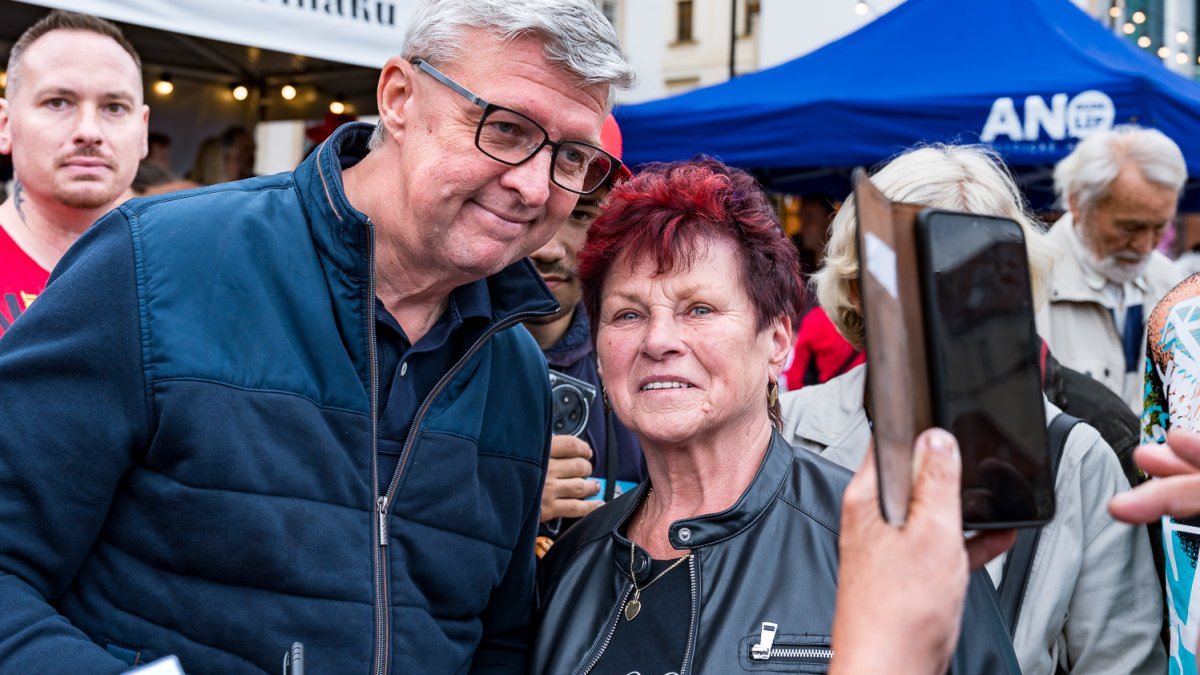 ANO pokračovalo v kampani v Brně. (16.9.2025)