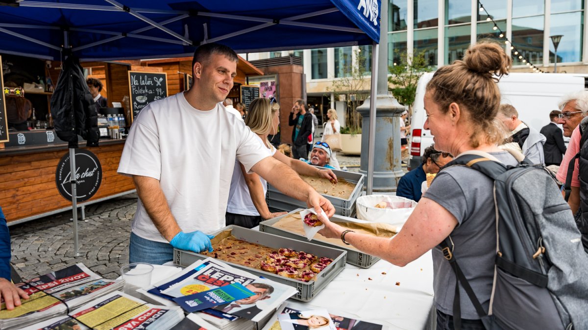ANO pokračovalo v kampani v Brně. (16.9.2025)