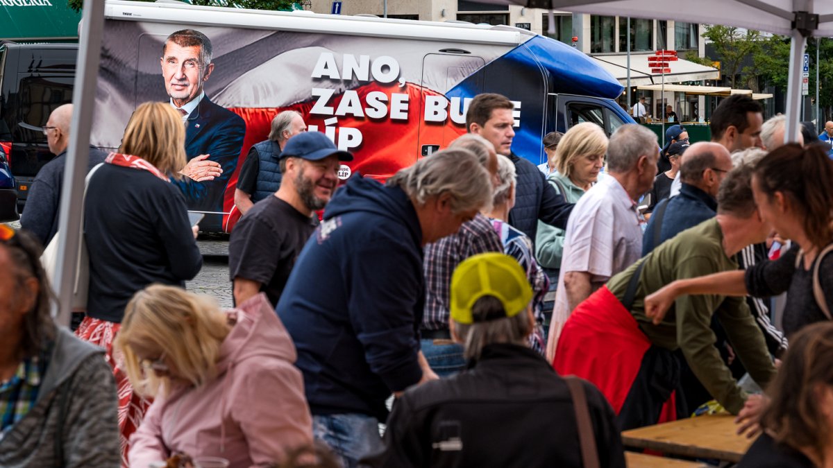 ANO pokračovalo v kampani v Brně. (16.9.2025)