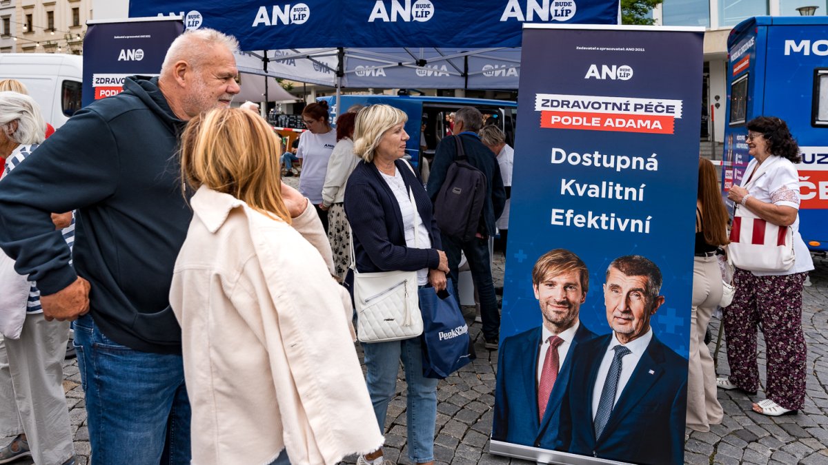 ANO pokračovalo v kampani v Brně. (16.9.2025)