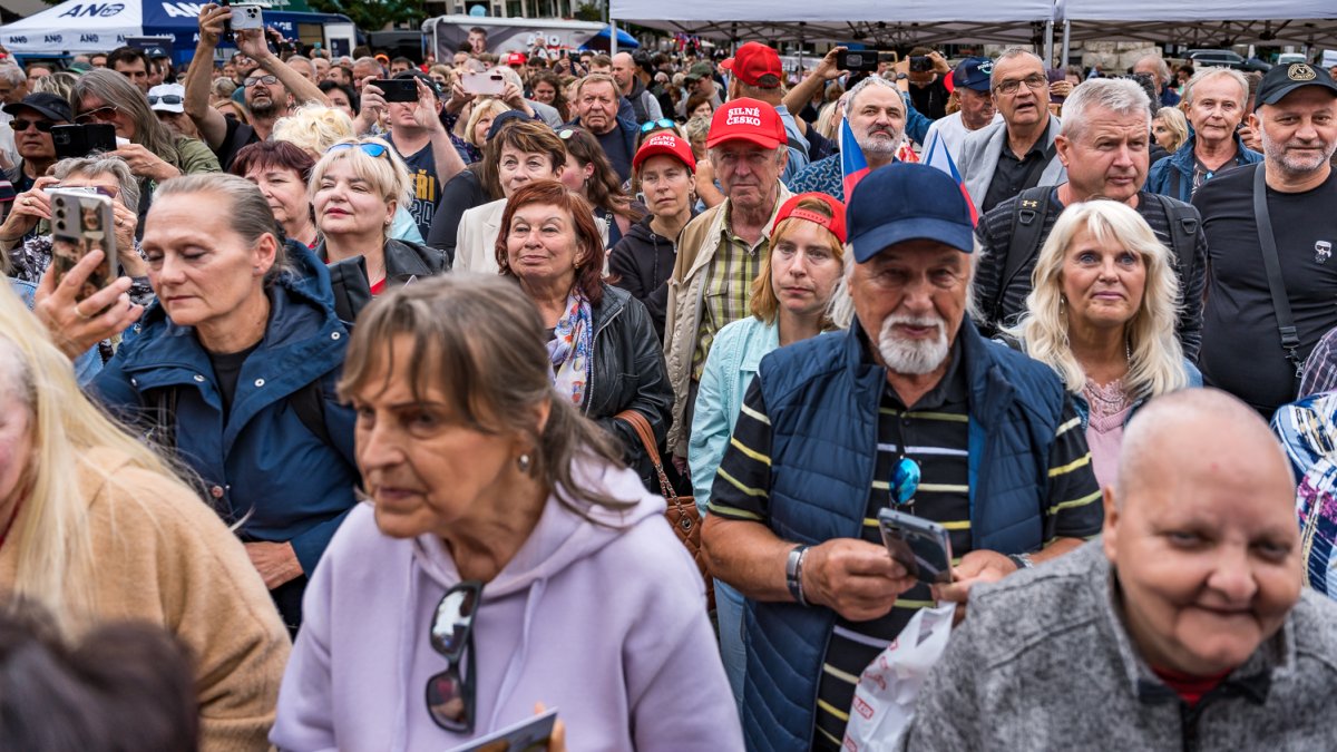 ANO pokračovalo v kampani v Brně. (16.9.2025)
