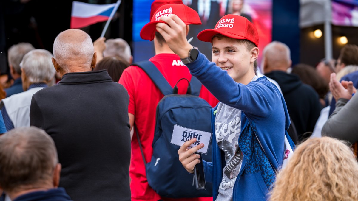 ANO pokračovalo v kampani v Brně. (16.9.2025)