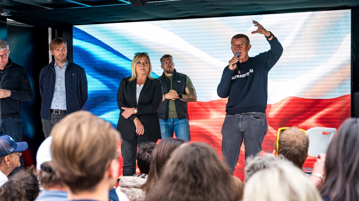 ANO pokračovalo v kampani v Brně. (16.9.2025)