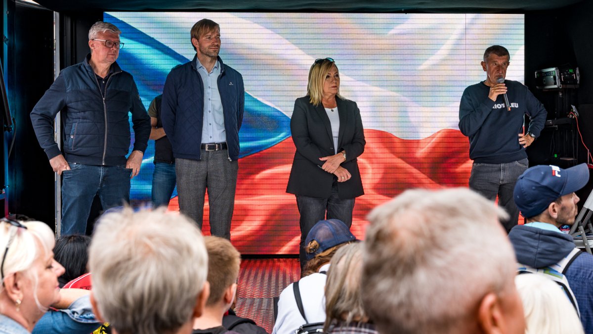 ANO pokračovalo v kampani v Brně. (16.9.2025)