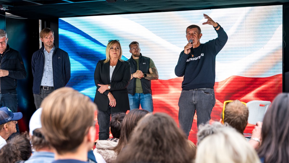 ANO pokračovalo v kampani v Brně. (16.9.2025)