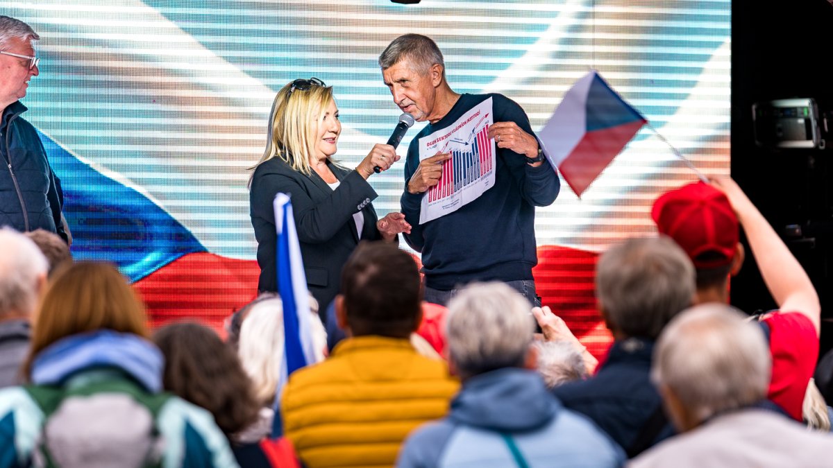 ANO pokračovalo v kampani v Brně. (16.9.2025)