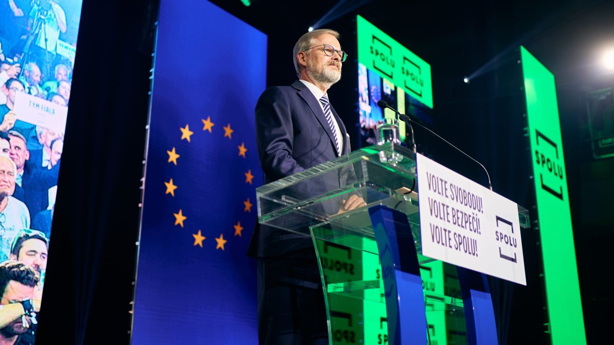 Petr Fiala na zahájení poslední fáze kampaně koalice SPOLU