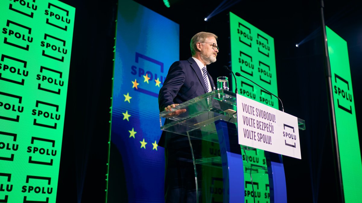 Petr Fiala na zahájení poslední fáze kampaně koalice SPOLU