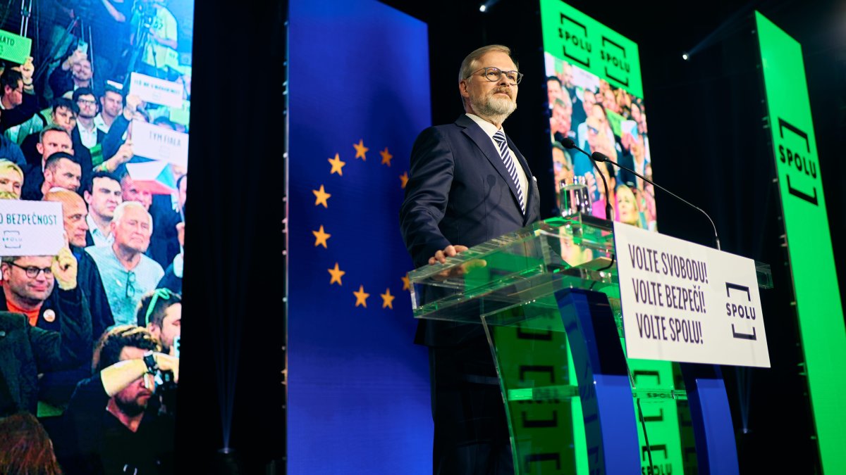 Petr Fiala na zahájení poslední fáze kampaně koalice SPOLU