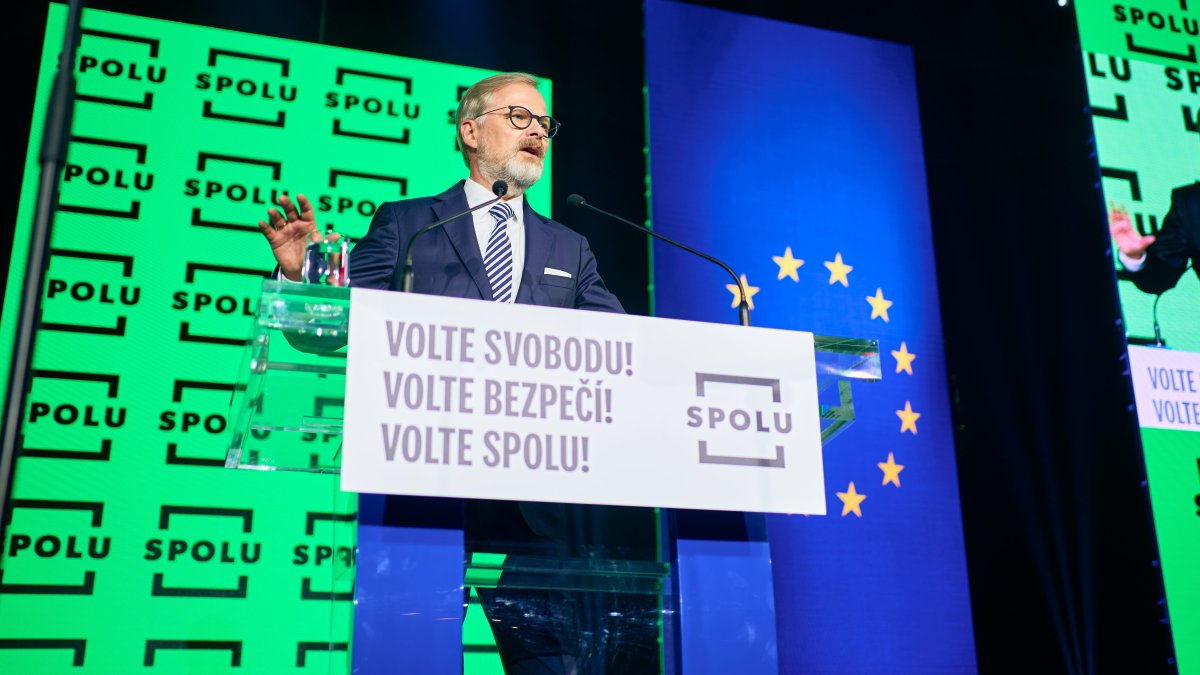 Petr Fiala na zahájení poslední fáze kampaně koalice SPOLU