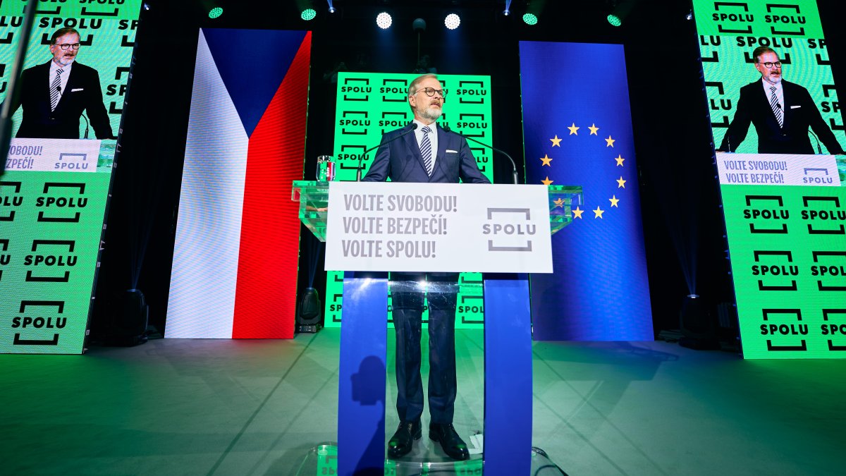 Petr Fiala na zahájení poslední fáze kampaně koalice SPOLU