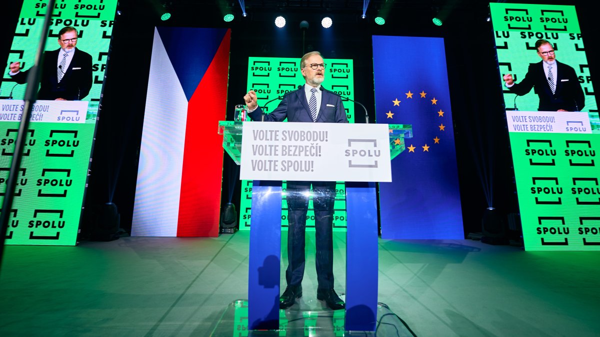 Petr Fiala na zahájení poslední fáze kampaně koalice SPOLU